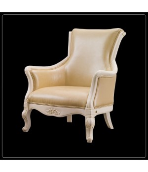 Кресло высокое (Слоновая кость, кожа 32) Carpenter 230 