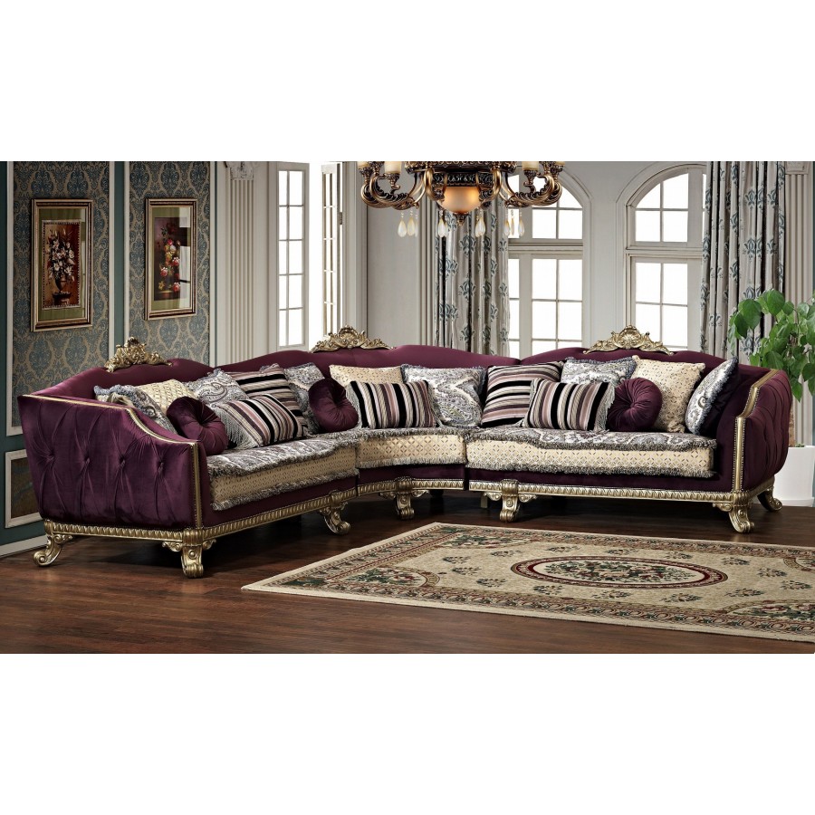 Sabrina (Сабрина) фиолетовый угловой диван