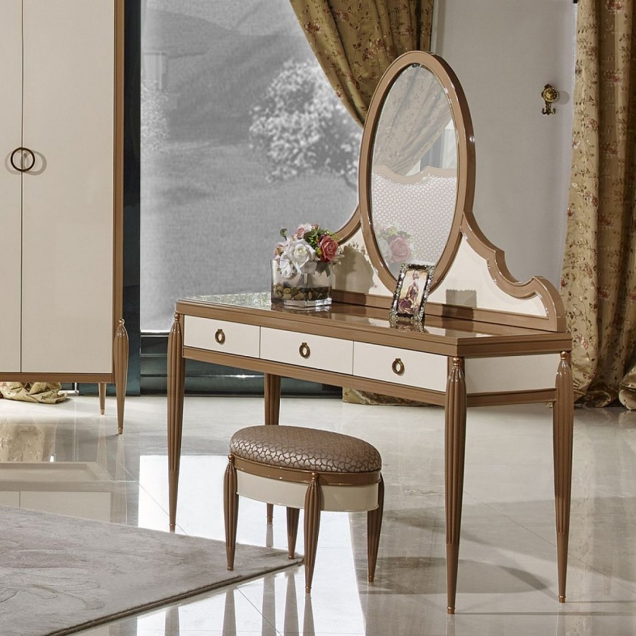 Стол туалетный (B) 1.3M с зеркалом Monaco-Ville (Монако-Виль)