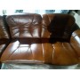 Кожаный угловой диван Палермо коричневый