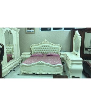 Кровать 1,8м  Кожа Мирабелла 3907