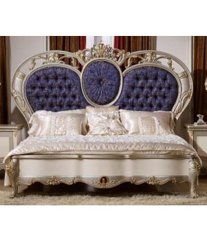 Кровать 1,8м синяя Шанель 3911