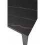 Стол CORNER 120 MATT GOLDEN BLACK SINTERED STONE / BLACK