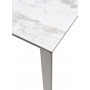 Стол CORNER 120 VOLAKAS WHITE Белый мрамор глянцевый, керамика/ GREY1