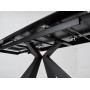 Стол ALEZIO 160 KL-135 Темно-серый мрамор матовый, итальянская керамика/ BLACK