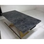 Стол ALES 180 BLACK GRAVE SOLID CERAMIC, керамика / бронзовый