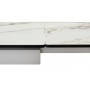 Стол ALTO 160 KL-188 Контрастный мрамор матовый, итальянская керамика/ белый каркас