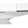 Стол TRENTO 120 HIGH GLOSS STATUARIO Белый мрамор глянцевый, керамика/ белый каркас