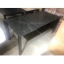 Стол CORNER 120 MATT BLACK MARBLE SOLID CERAMIC / BLACK