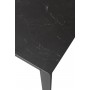 Стол CORNER 120 MATT BLACK MARBLE SOLID CERAMIC / BLACK