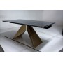Стол ALES 180 BLACK GRAVE SOLID CERAMIC, керамика / бронзовый