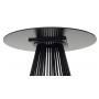 Стол TERNI 120 MATT BLACK MARBLE SOLID CERAMIC Черный мрамор матовый, керамика /Черн.каркас