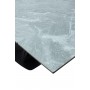 Стол Ниагара 140 Серый мрамор, керамика / черный каркас 
