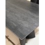 Стол YOAKIM 180 цвет 1704 Темно-серый мрамор, керамика / Темно-серый каркас