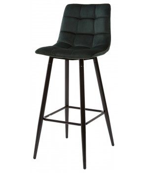 Барный стул LECCO UF910-14 DARK GREEN, велюр