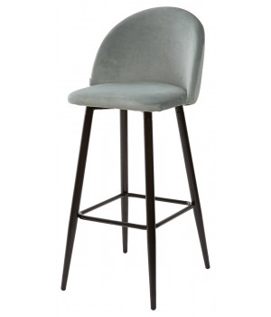 Барный стул MALIBU пудровый мятный, велюр G108-28