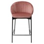 Полубарный стул WENDY BLUVEL-52 PINK (H=65cm), велюр
