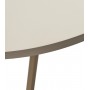 Стол ОРСОН D120 раскладной Капучино, матовый, стекло/ каркас в цвете капучино