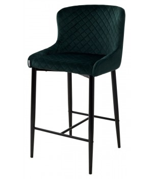 Полубарный стул ARTEMIS BLUVEL-78 GREEN (H=65cm), велюр