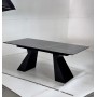 Стол БОГАРТ 200 TITANIUM BLACK PULIDO, керамика / Черный