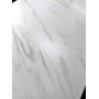 Стол VASTO 200 MARBLES KL-99 Белый мрамор матовый, итальянская керамика/ черный каркас