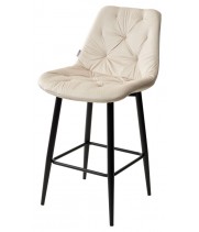 Полубарный стул YAM G062-03 светлый беж, велюр (H=65cm)