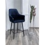 Полубарный стул Роден Blitz 20 Синий, велюр (H=65cm), M-City