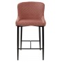 Полубарный стул ARTEMIS BLUVEL-52 PINK (H=65cm), велюр