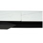 Стол CREMONA 160 KL-99 Белый мрамор матовый, итальянская керамика / черный каркас