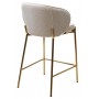 Полубарный стул WENDY TRF-11 светло-бежевый, ткань / золотой каркас (H=65) 