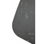 Стол MATERA 160 NERO KL-116 Черный мрамор матовый, итальянская керамика/ черный каркас