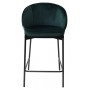 Полубарный стул WENDY BLUVEL-78 GREEN (H=65cm), велюр