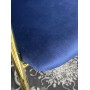 Стул DILL BLUVEL-86 NAVY BLUE, велюр/ золотой каркас