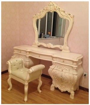 Туалетный стол с зеркалом Мона Лиза (беж)